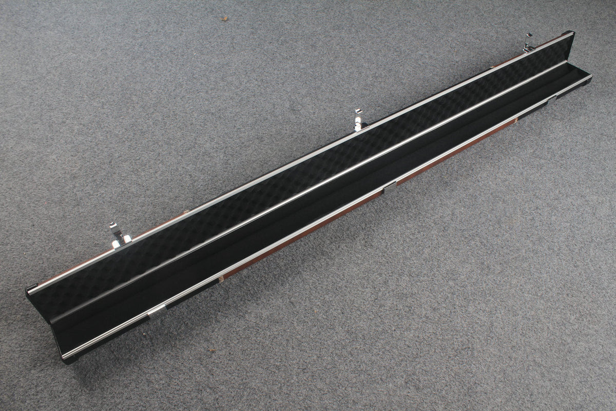 3/4 leather case aluminium construction with 2 slots ~halo style WOODS CUES