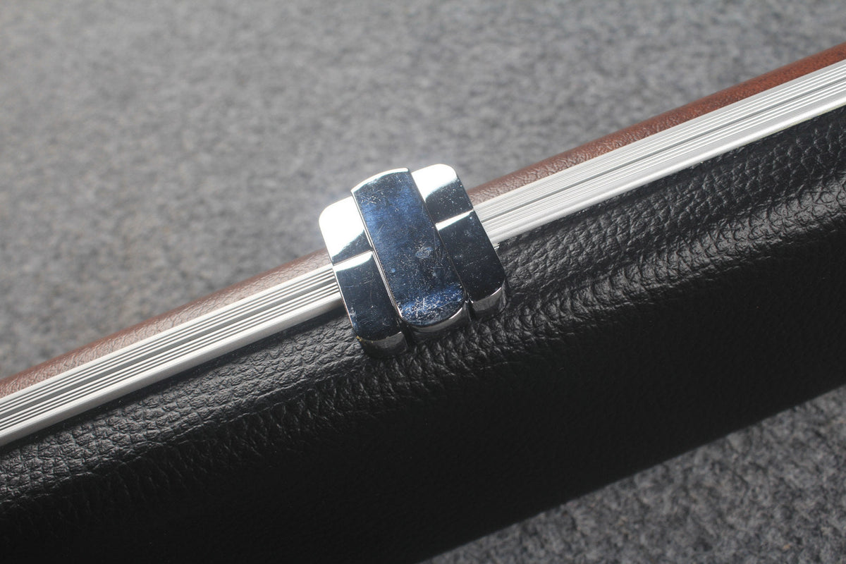 3/4 leather case aluminium construction with 2 slots ~halo style WOODS CUES