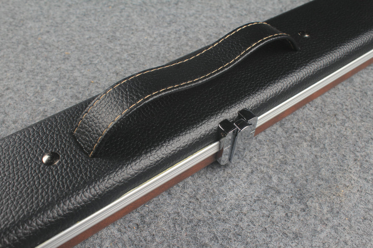 3/4 leather case aluminium construction with 2 slots ~halo style WOODS CUES