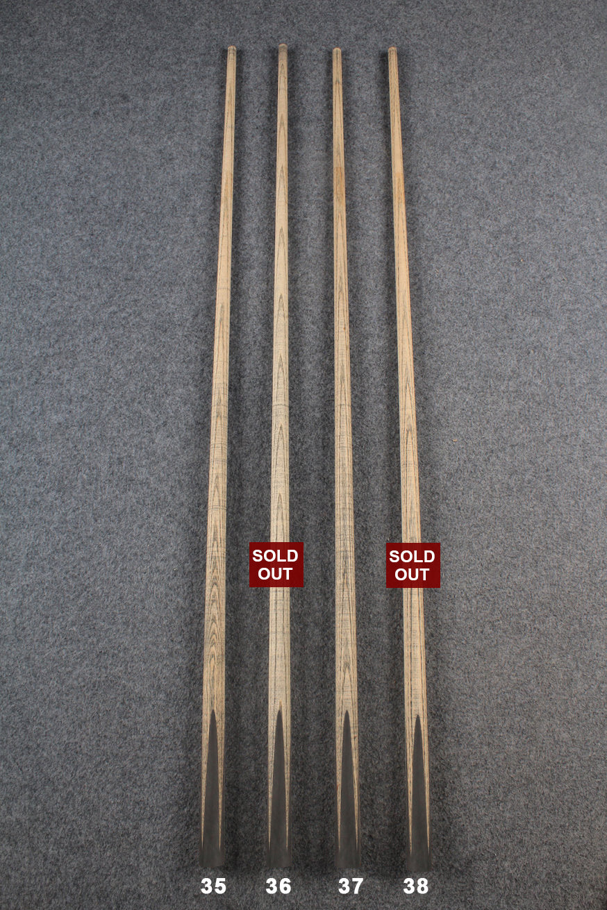 custom-made: ★★★ woods 1 piece handmade ash snooker / pool cue #35-#38 - made to order