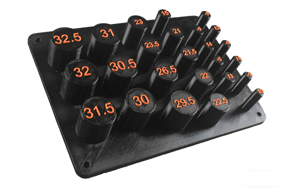 Collet Collar Storage Board | Organiser for Cue Tip Repair Lathe Collets WOODS CUES