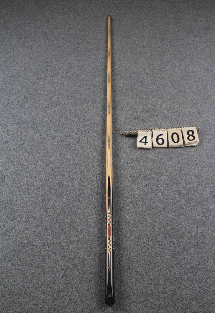 CHEVRONS+1 piece ash inlay chinese 8 ball pool cue # 4608