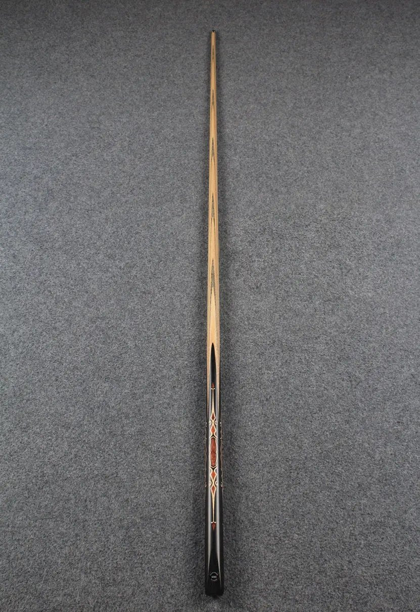 CHEVRONS+ 1 piece ash inlay chinese 8 ball pool cue WOODS CUES