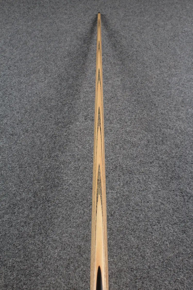 CHEVRONS+ 1 piece ash inlay chinese 8 ball pool cue WOODS CUES