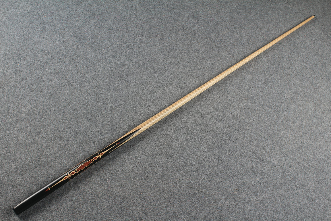 CHEVRONS+1 piece ash inlay chinese 8 ball pool cue # 4608