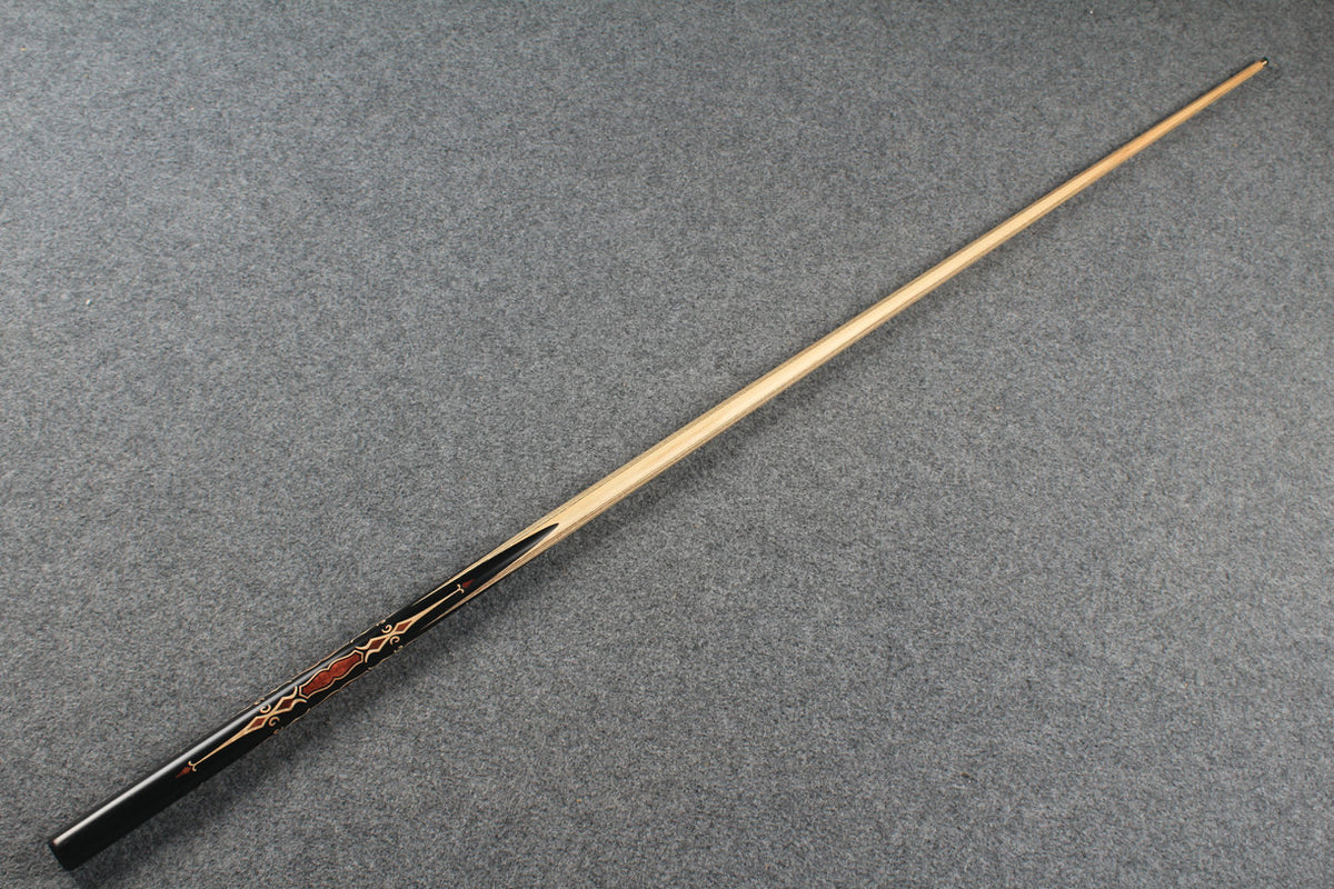 CHEVRONS+1 piece ash inlay chinese 8 ball pool cue # 4608