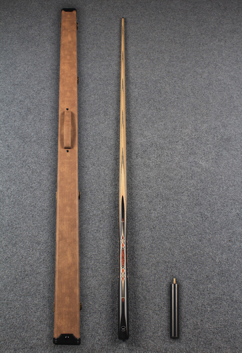 CHEVRONS+ 1 piece ash inlay chinese 8 ball pool cue