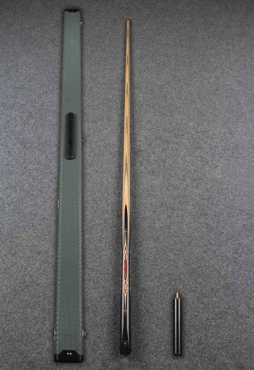 CHEVRONS+ 1 piece ash inlay chinese 8 ball pool cue WOODS CUES