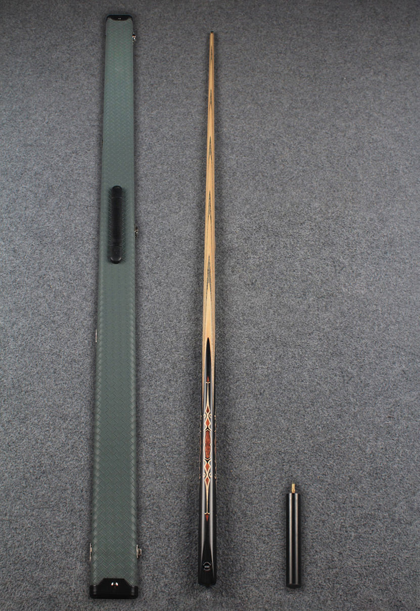 CHEVRONS+ 1 piece ash inlay chinese 8 ball pool cue