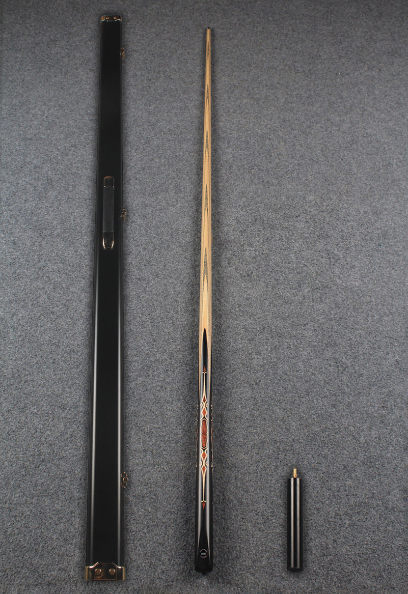 CHEVRONS+ 1 piece ash inlay chinese 8 ball pool cue