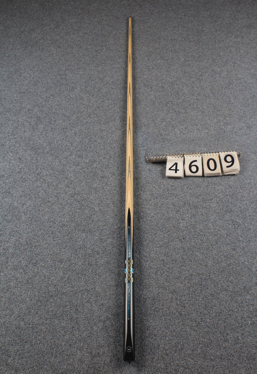 CHEVRONS+1 piece ash inlay chinese 8 ball pool cue # 4609