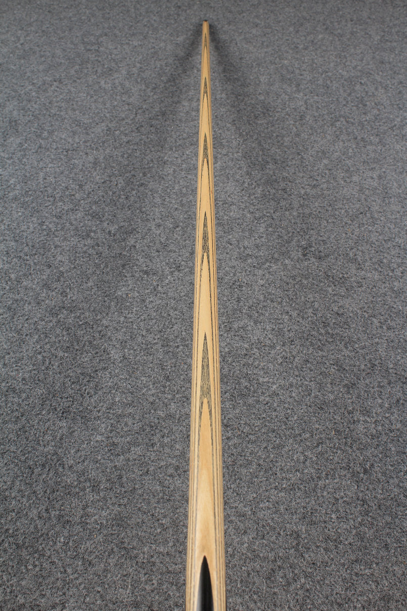 CHEVRONS+1 piece ash inlay chinese 8 ball pool cue # 4609