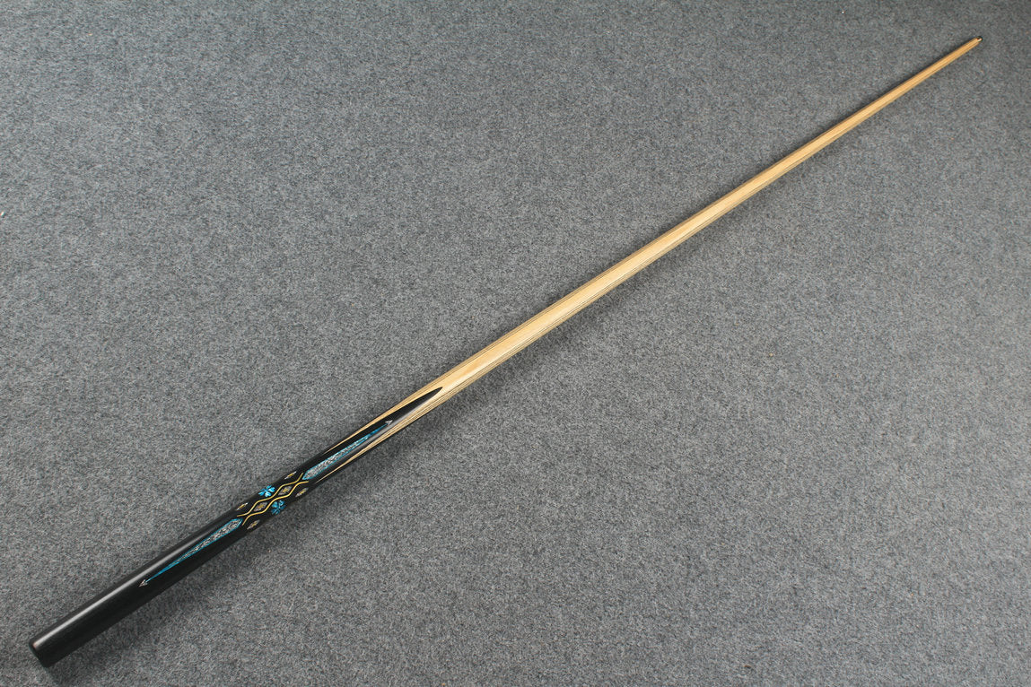 CHEVRONS+1 piece ash inlay chinese 8 ball pool cue # 4609