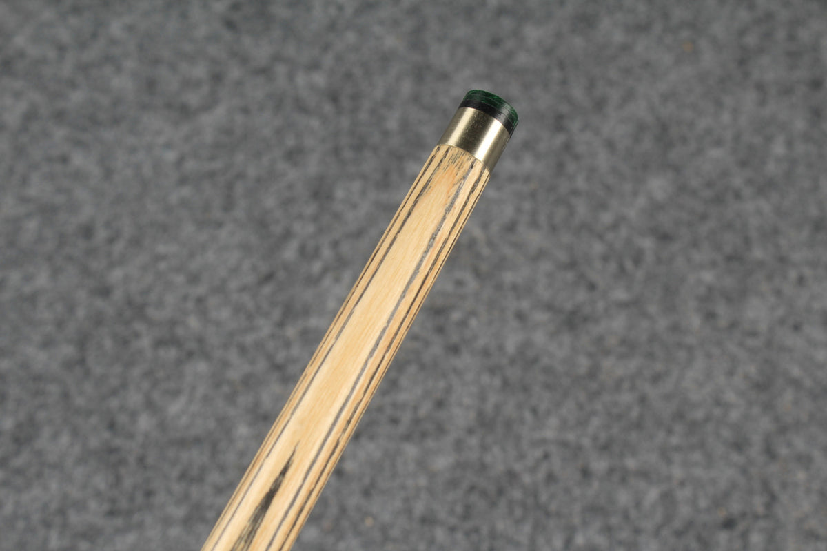 CHEVRONS+1 piece ash inlay chinese 8 ball pool cue # 4609