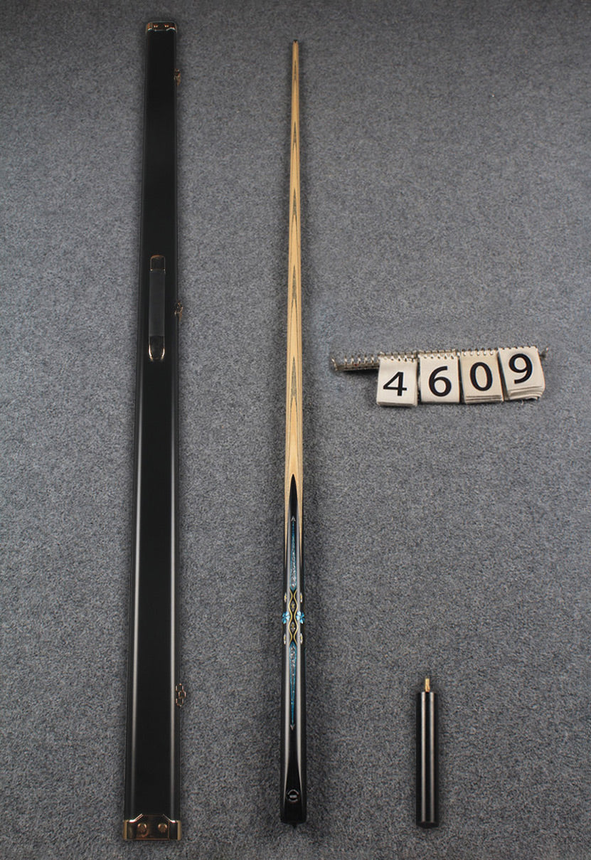 CHEVRONS+1 piece ash inlay chinese 8 ball pool cue # 4609