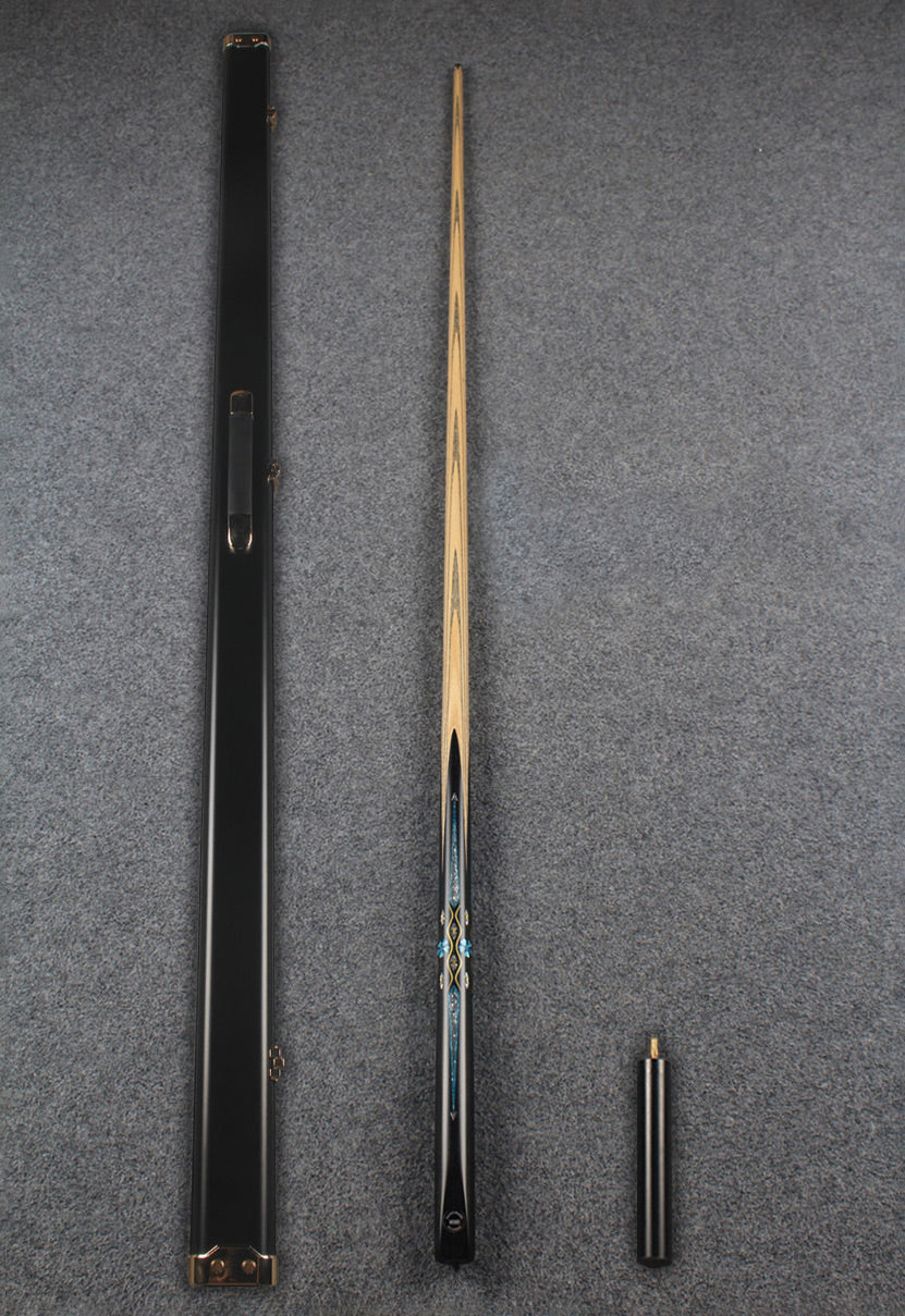 CHEVRONS+ 1 piece ash inlay chinese 8 ball pool cue