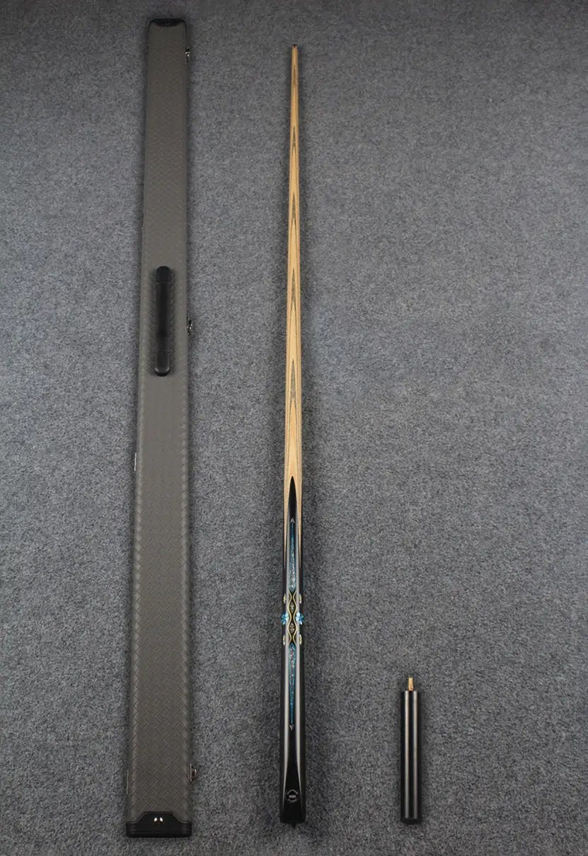 CHEVRONS+ 1 piece ash inlay chinese 8 ball pool cue WOODS CUES