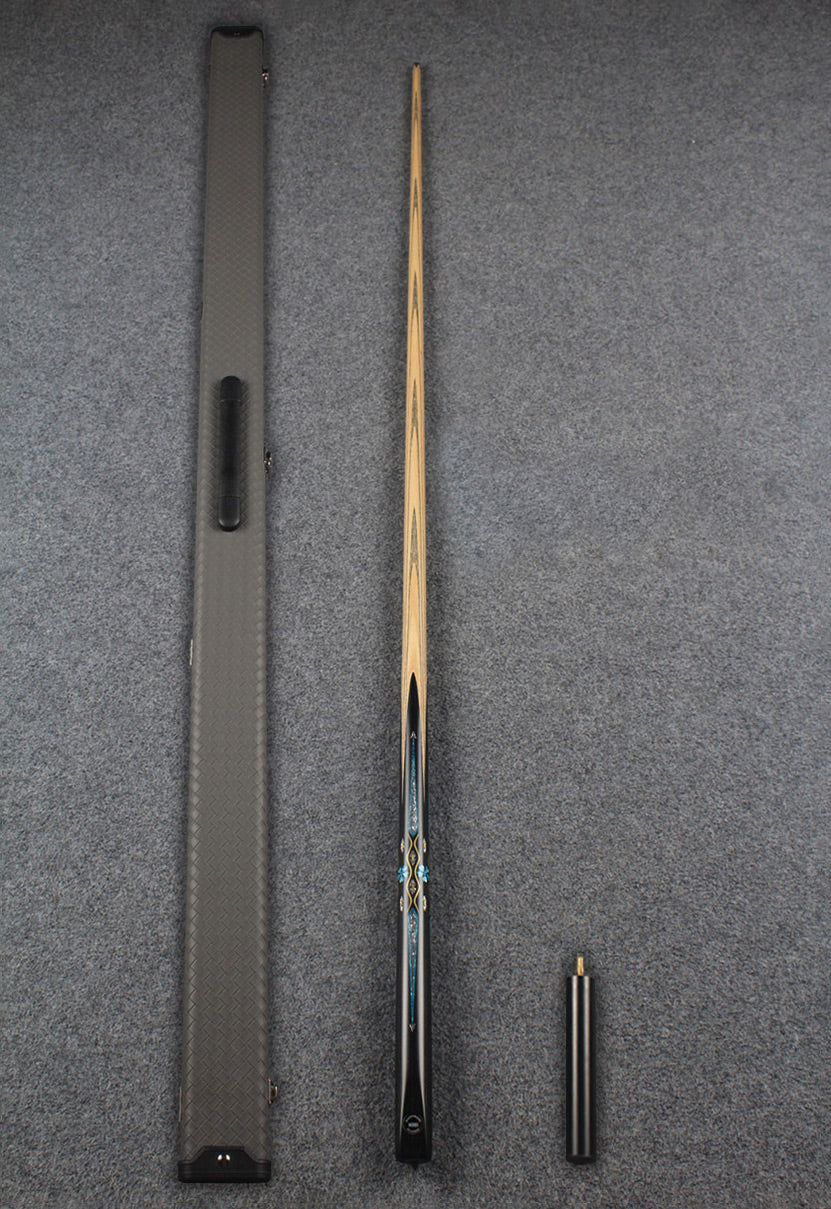 CHEVRONS+ 1 piece ash inlay chinese 8 ball pool cue