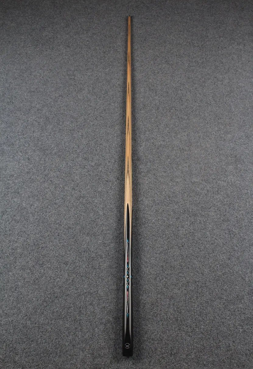 CHEVRONS+1 piece ash inlay chinese 8 ball pool cue WOODS CUES
