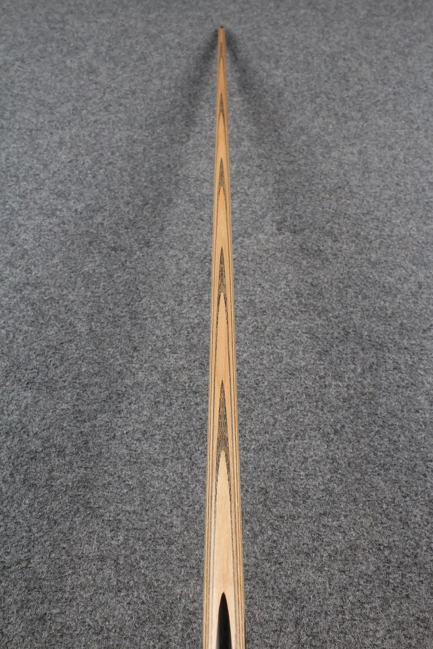 CHEVRONS+1 piece ash inlay chinese 8 ball pool cue WOODS CUES
