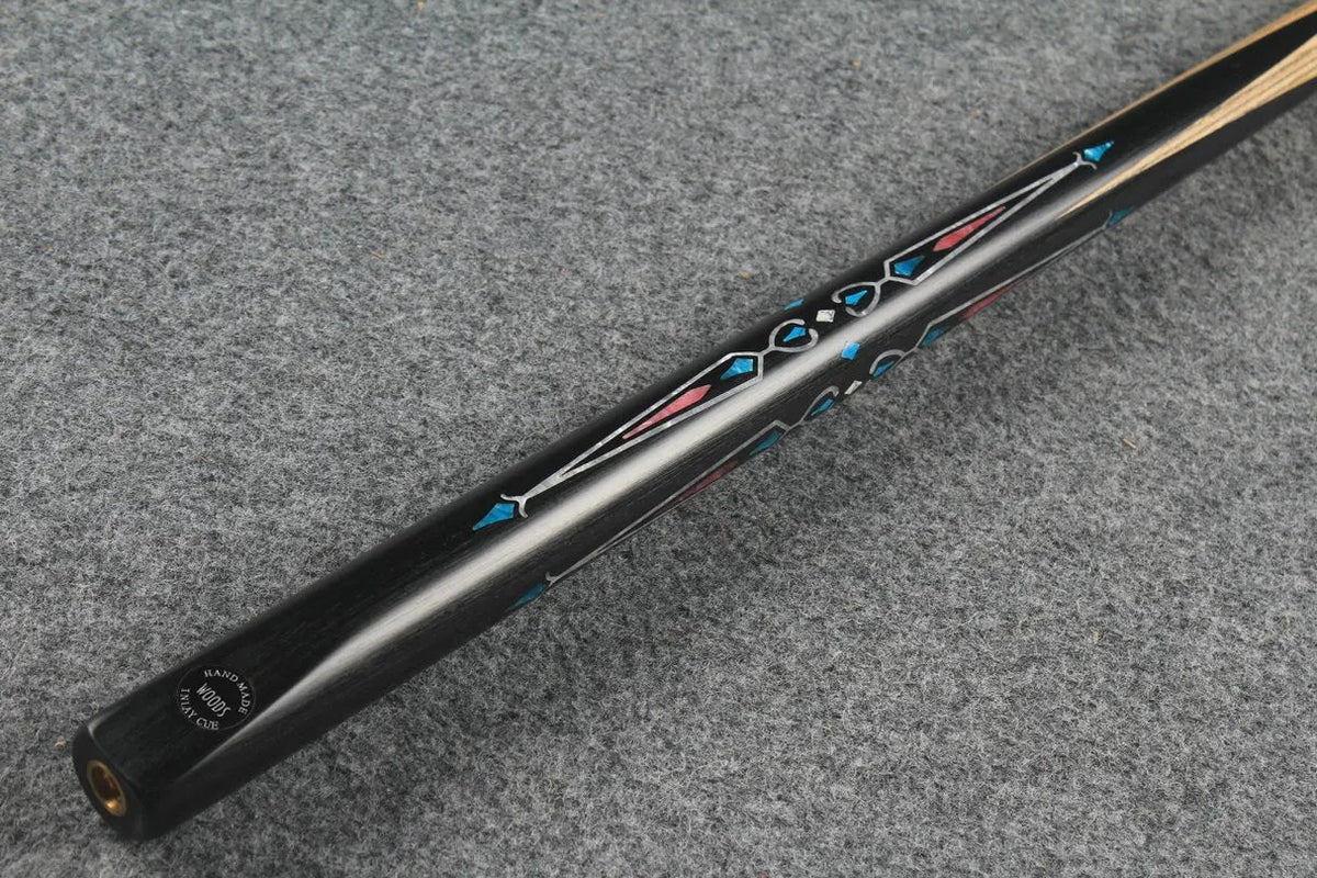 CHEVRONS+1 piece ash inlay chinese 8 ball pool cue WOODS CUES
