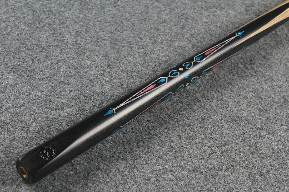CHEVRONS+1 piece ash inlay chinese 8 ball pool cue # 4610