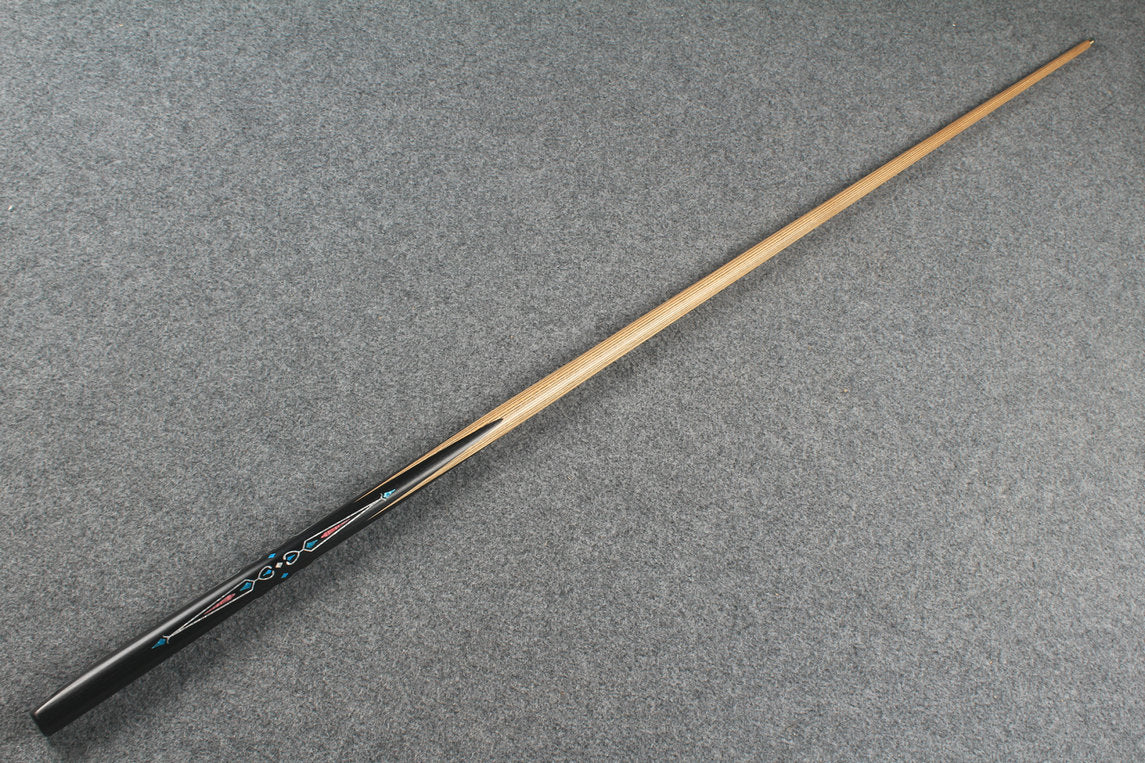 CHEVRONS+1 piece ash inlay chinese 8 ball pool cue # 4610