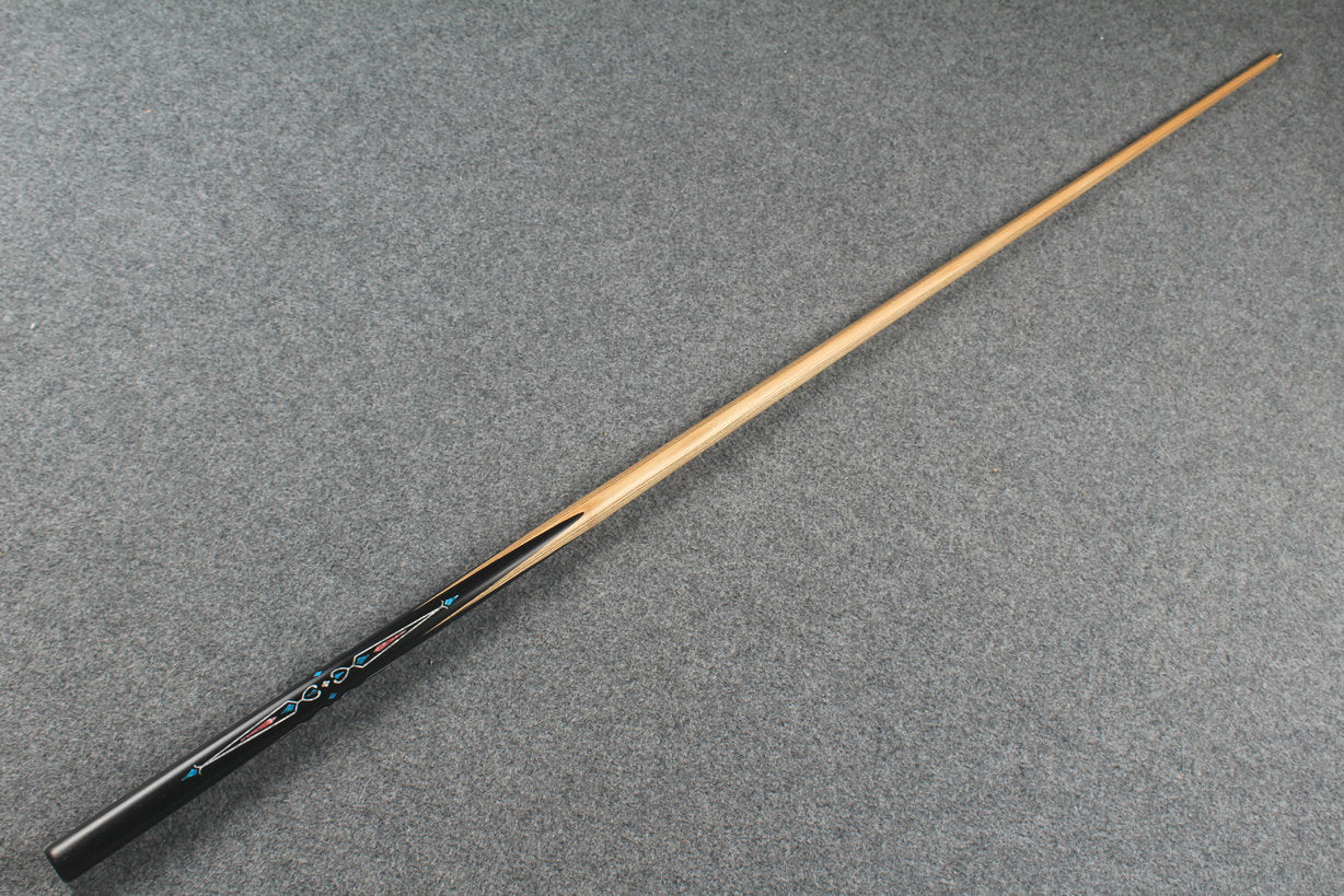 CHEVRONS+1 piece ash inlay chinese 8 ball pool cue # 4610