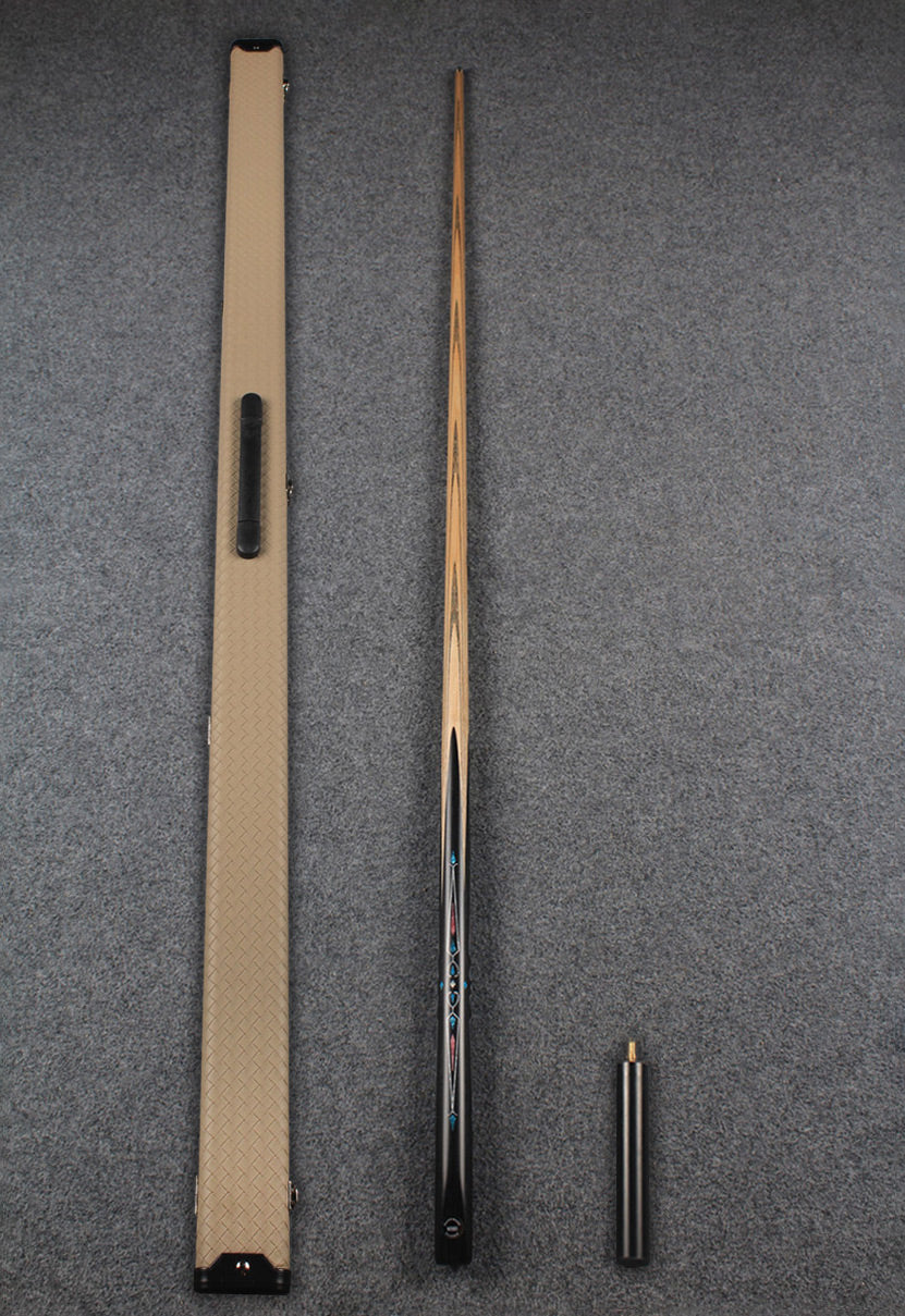 CHEVRONS+1 piece ash inlay chinese 8 ball pool cue