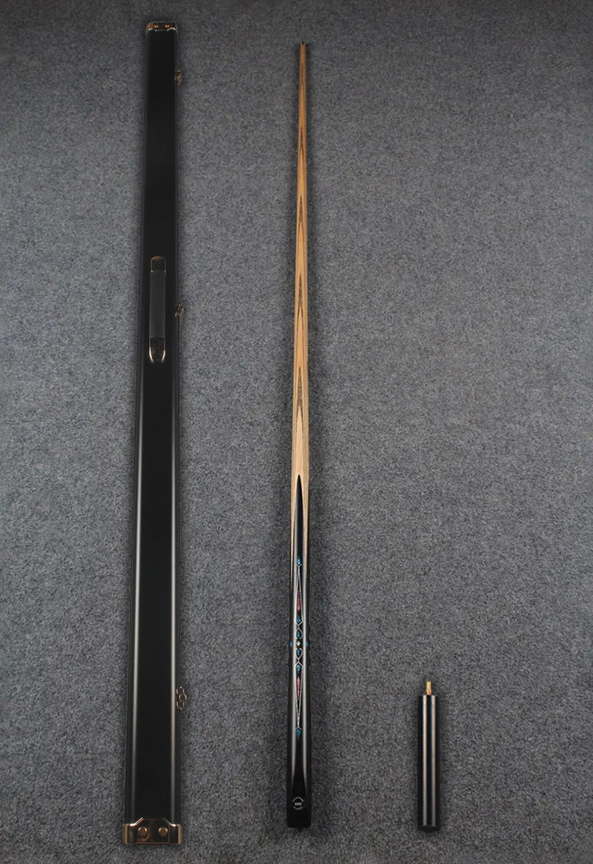 CHEVRONS+1 piece ash inlay chinese 8 ball pool cue
