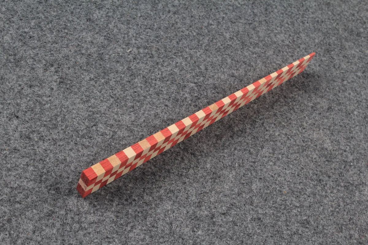 hand spliced plaid pattern wood splices for snooker cue WOODS CUES