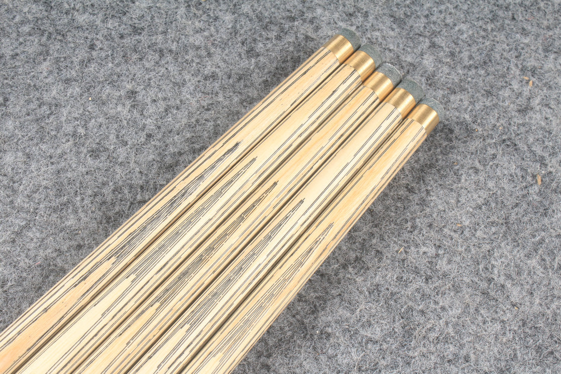 chevrons+ 3/4 ash snooker cues WOODS CUES