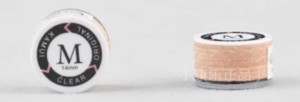 Kamui Black Yellow Leather Cue Tips 14mm SS M H Hardness WOODS CUES