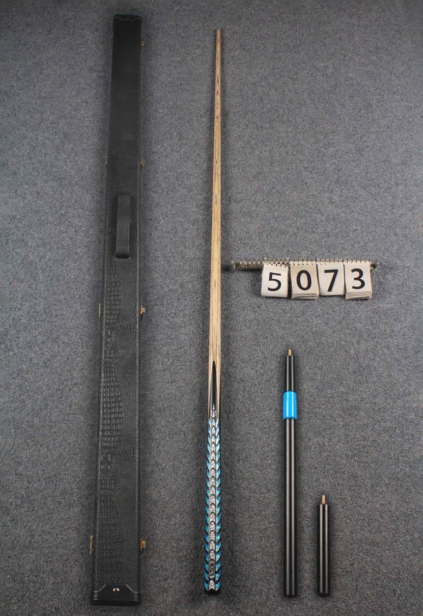 1 piece ash  inlay snooker cue # 5073