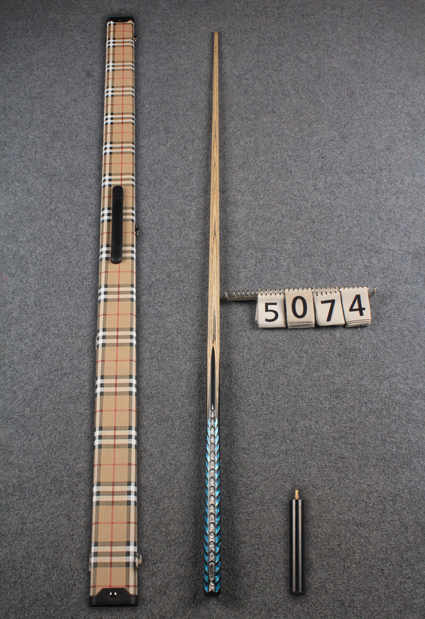 1 piece ash inlay chinese 8 ball pool cue # 5074 WOODS CUES