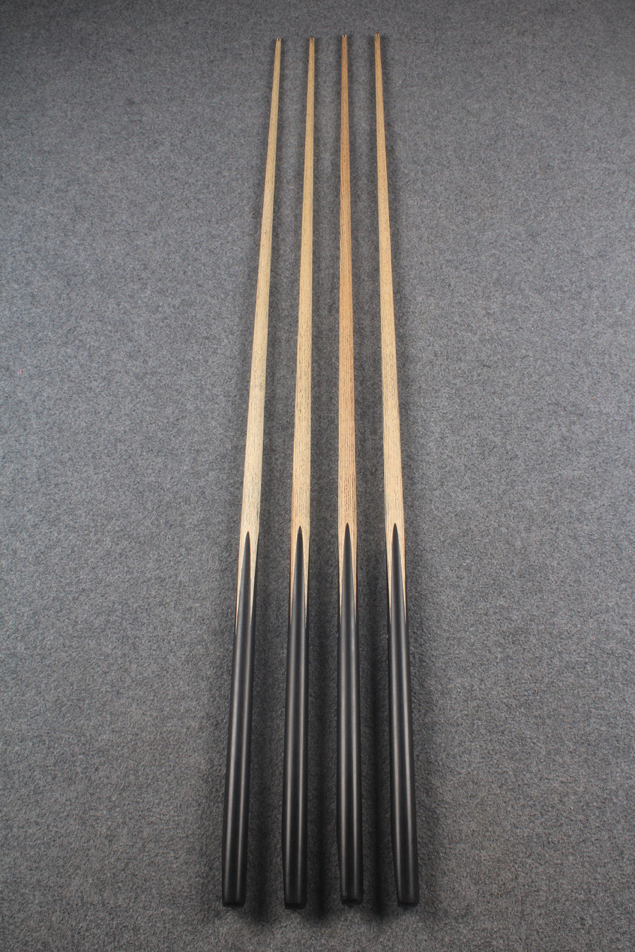 1 piece handmade ash inlay snooker / pool cue  #5077-5080