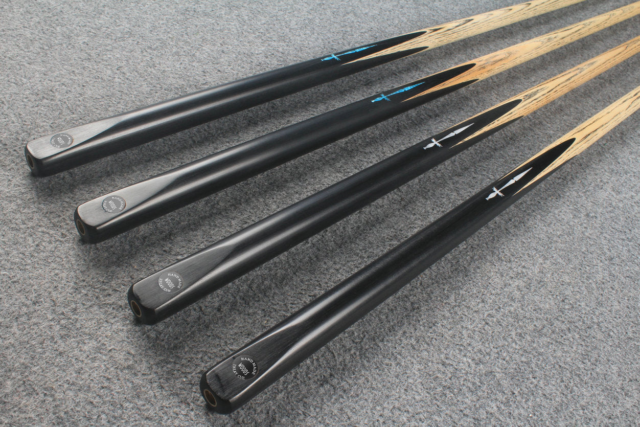 1 piece ash inlay snooker cue  #5077-5080 WOODS CUES