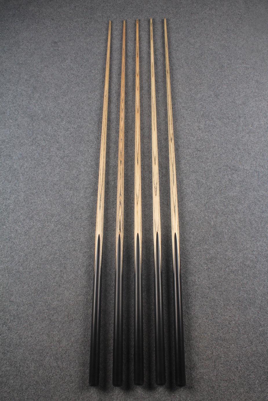 1 piece ash inlay english pool cue  #5081-5085 WOODS CUES