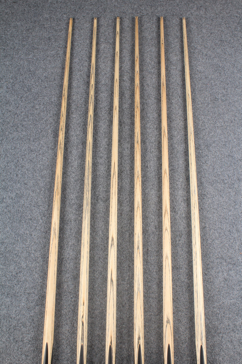 1 piece ash inlay snooker cue  #5086-5091