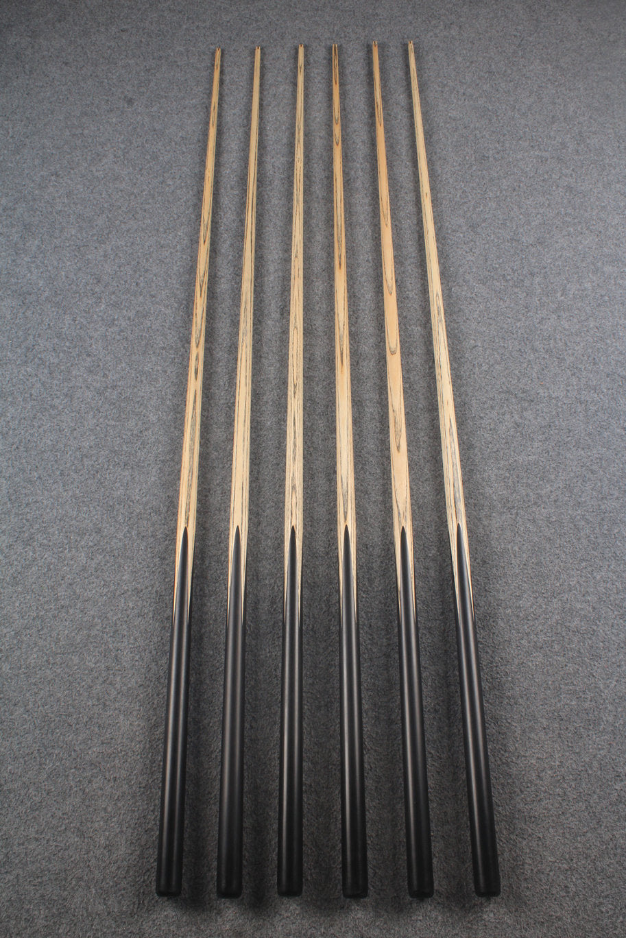 1 piece ash inlay snooker cue  #5086-5091