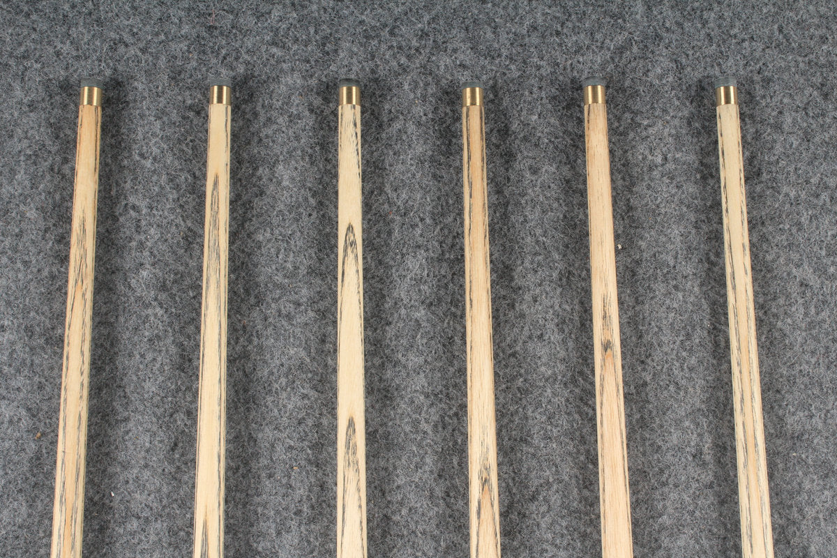 1 piece ash inlay snooker cue  #5086-5091