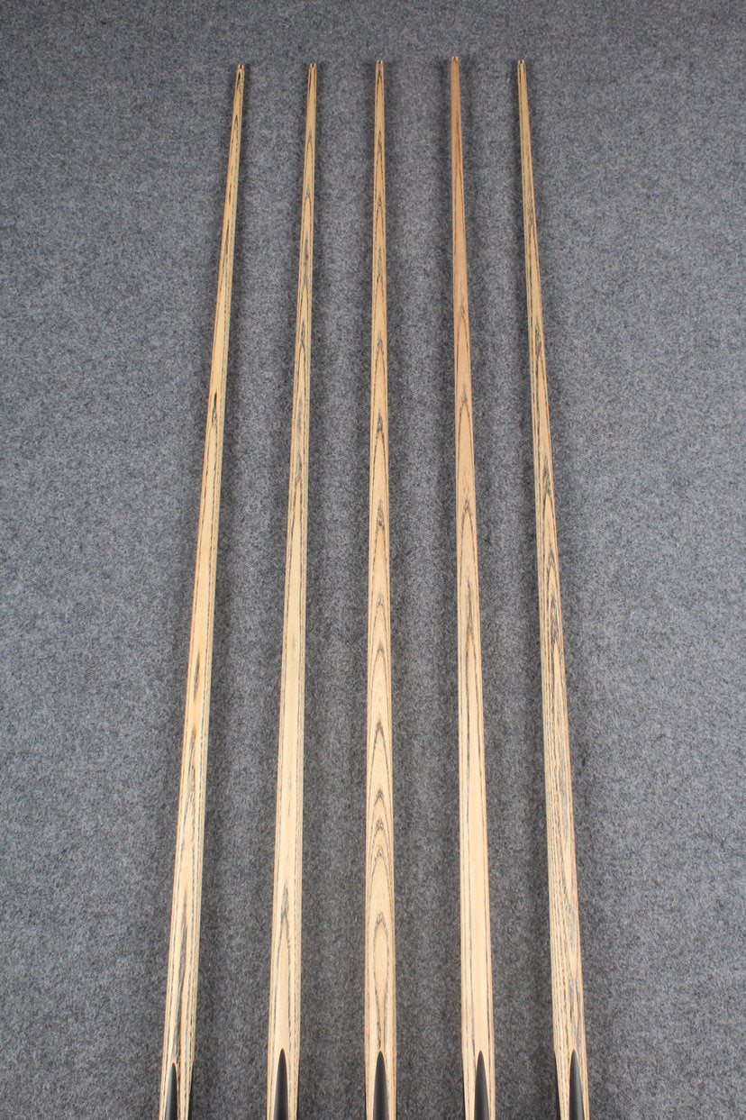 1 piece ash inlay english pool cue  #5092-#5096