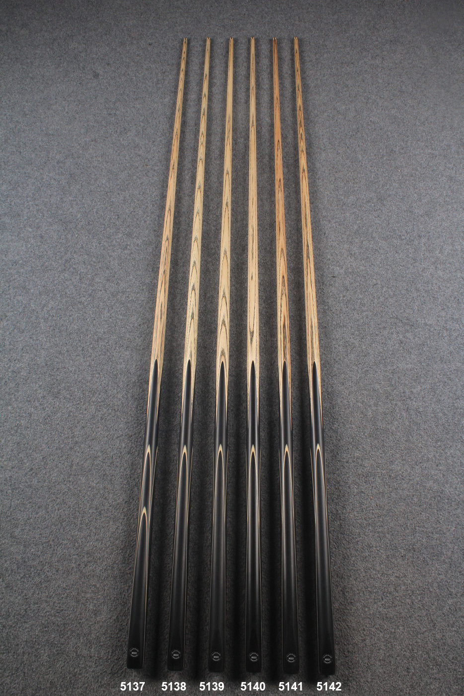 1 piece ash 62&#39;&#39; chinese 8 ball cue  #5137 - #5142