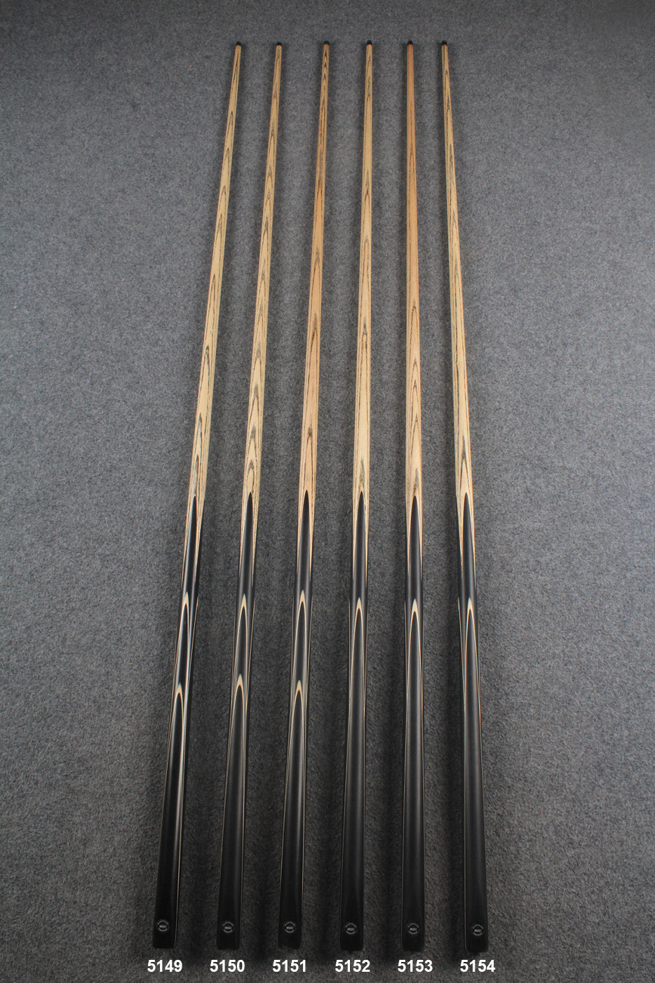 1 piece ash 64'' chinese 8 ball pool cue  #5149 - #5154 WOODS CUES