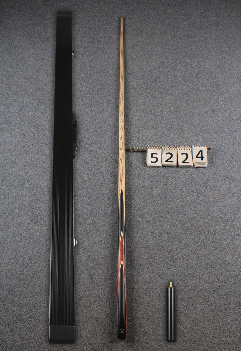 woods 1 piece handmade ash 60'' chinese 8 ball pool cue # 5224