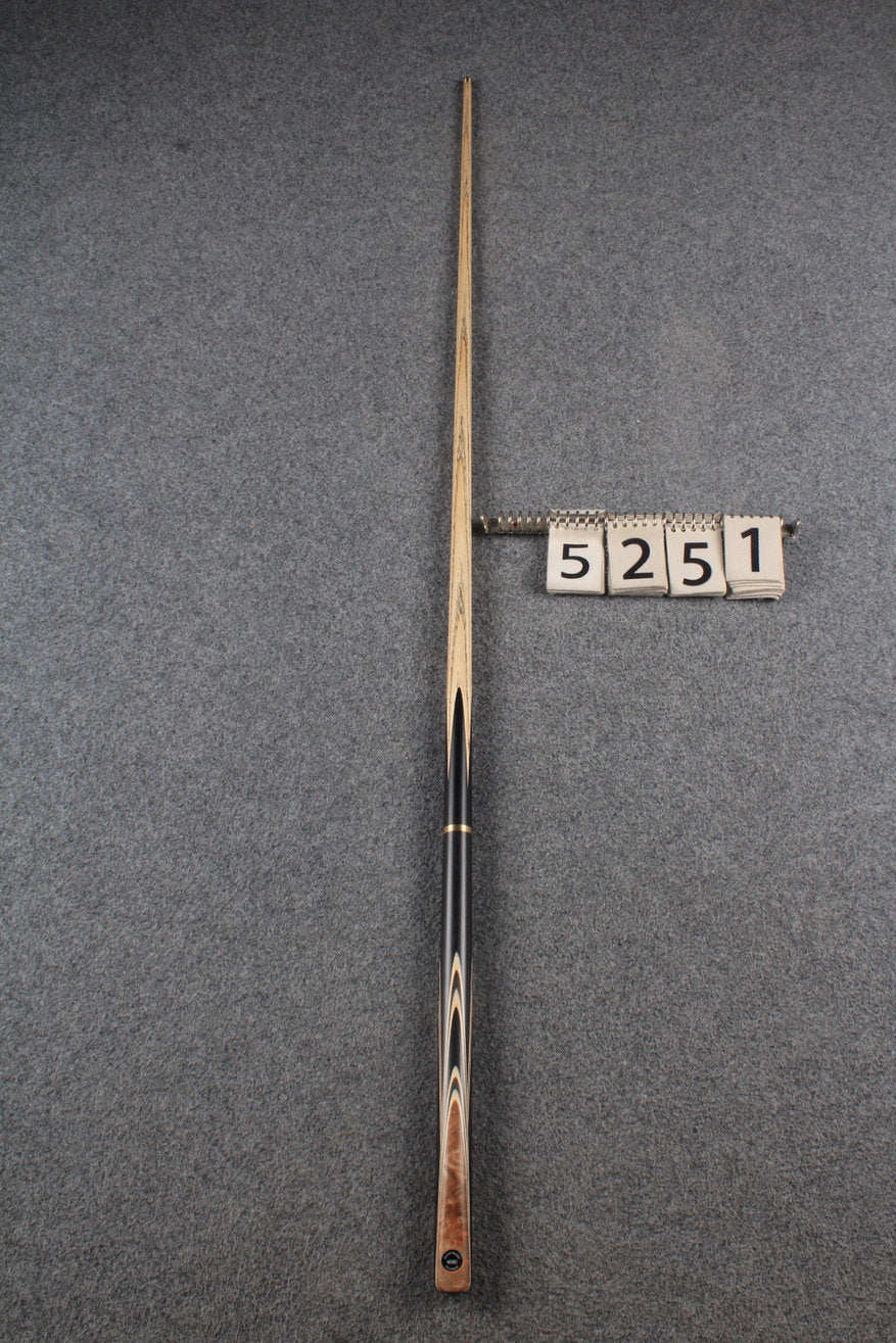 woods 3/4 handmade ash 55'' snooker / pool cue # 5251