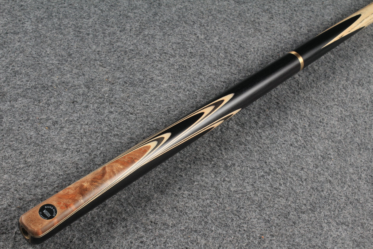 woods 3/4 handmade ash 55'' snooker / pool cue # 5251