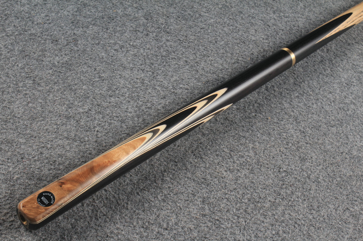 woods 3/4 handmade ash 55'' snooker / pool cue # 5274
