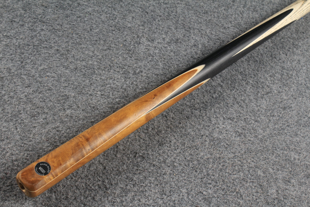 Exclusive 1/2 ash english pool cue burr wood # 5283
