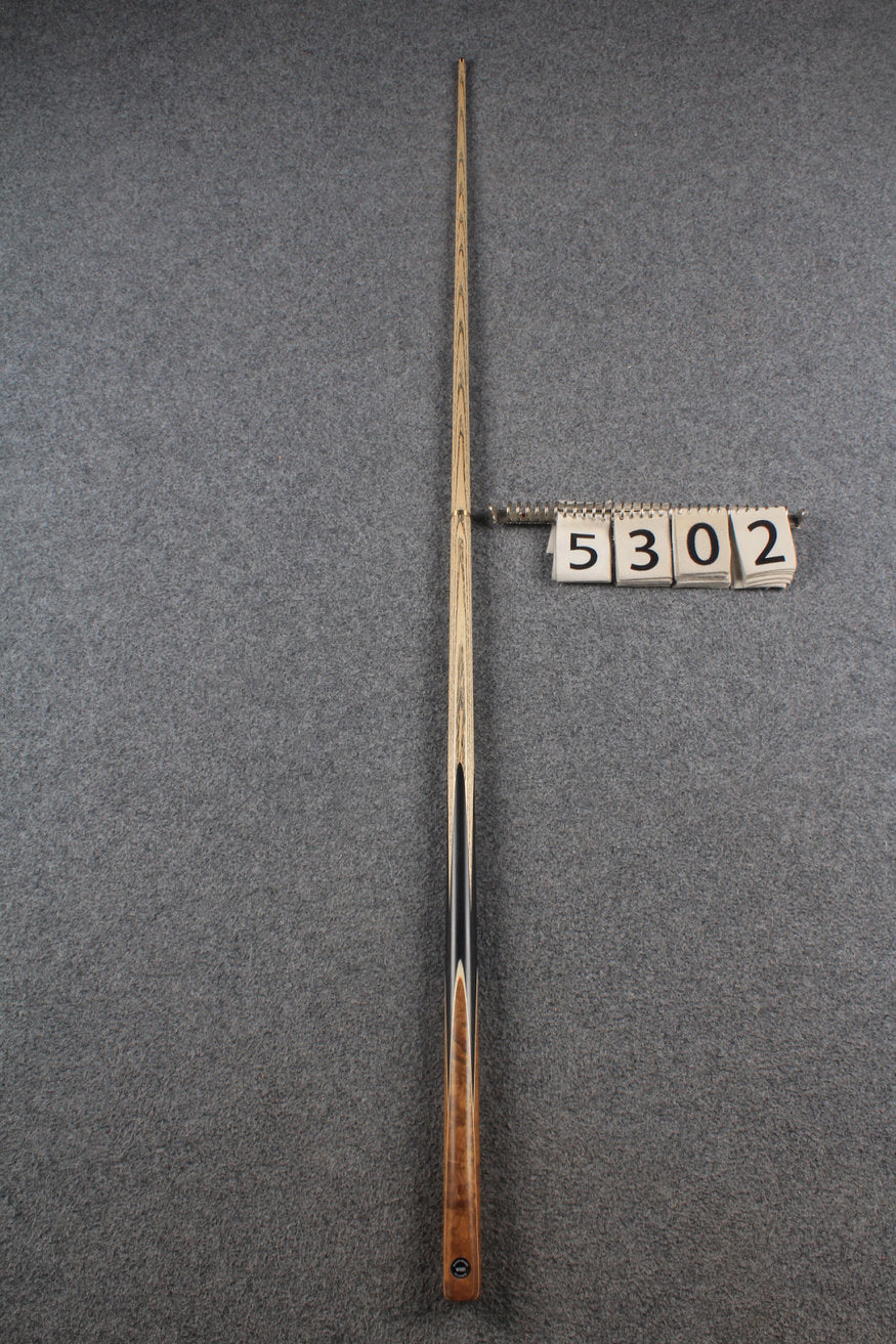 Exclusive 1/2 ash english pool cue burr wood # 5302